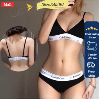 Bộ Calvin Klein Có Có Khóa Điều Chỉnh Dây Quần Áo Lót Cotton Giọt Lệ  CK Cao Cấp