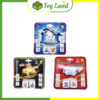 Combo 2 xúc xắc giải trí tiệc vui việc nhà loại tốt xí ngầu uống bia siêu vui đồ chơi giải trí