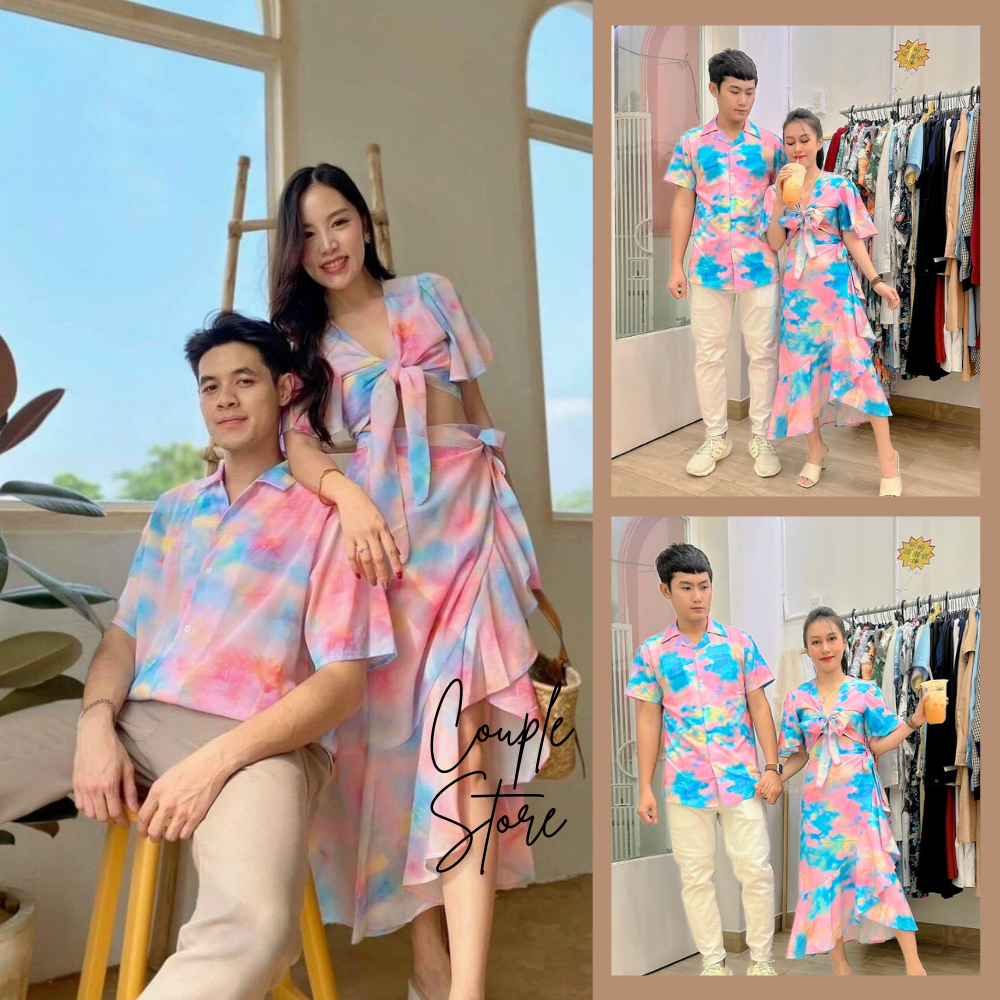 Đồ đôi nam nữ đẹp đi tiệc, đi chơi,đi biển, chụp hình cưới CÓ BIG SIZE 90KG | BigBuy360 - bigbuy360.vn