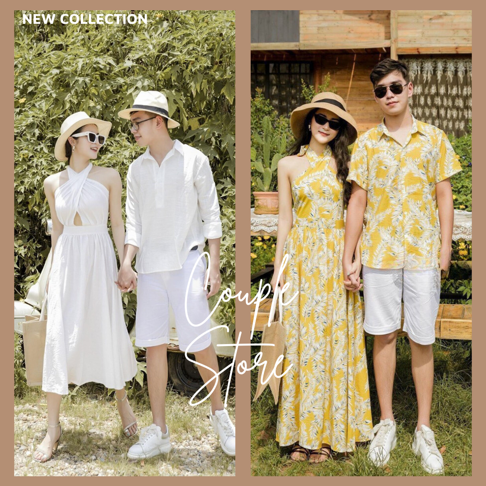 Đồ đôi nam nữ đẹp đi tiệc, đi chơi,đi biển, chụp hình cưới CÓ BIG SIZE 90KG | BigBuy360 - bigbuy360.vn