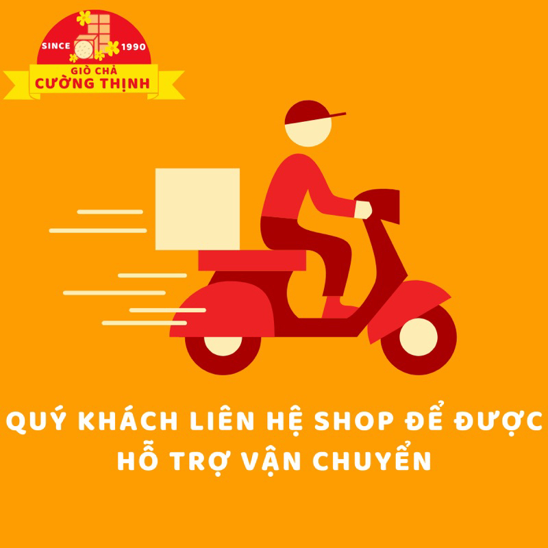 Giò bò Ngon Cường Thịnh  cây 500g mới trong ngày, Không Hàn The/Chất Bảo Quản  và