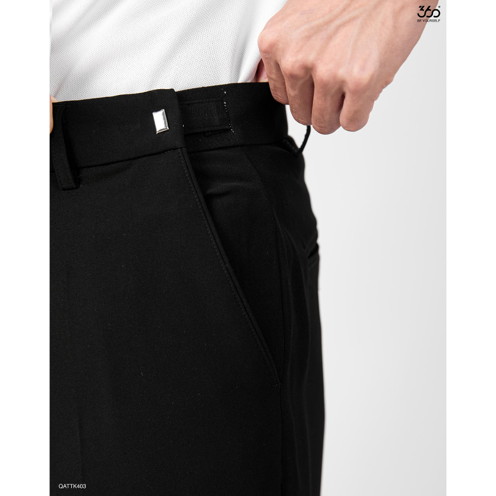 Quần âu nam dáng Tapered trẻ trung thương hiệu 360 Boutique chất liệu tuytsi cao cấp Made in Vietnam - QATTK403