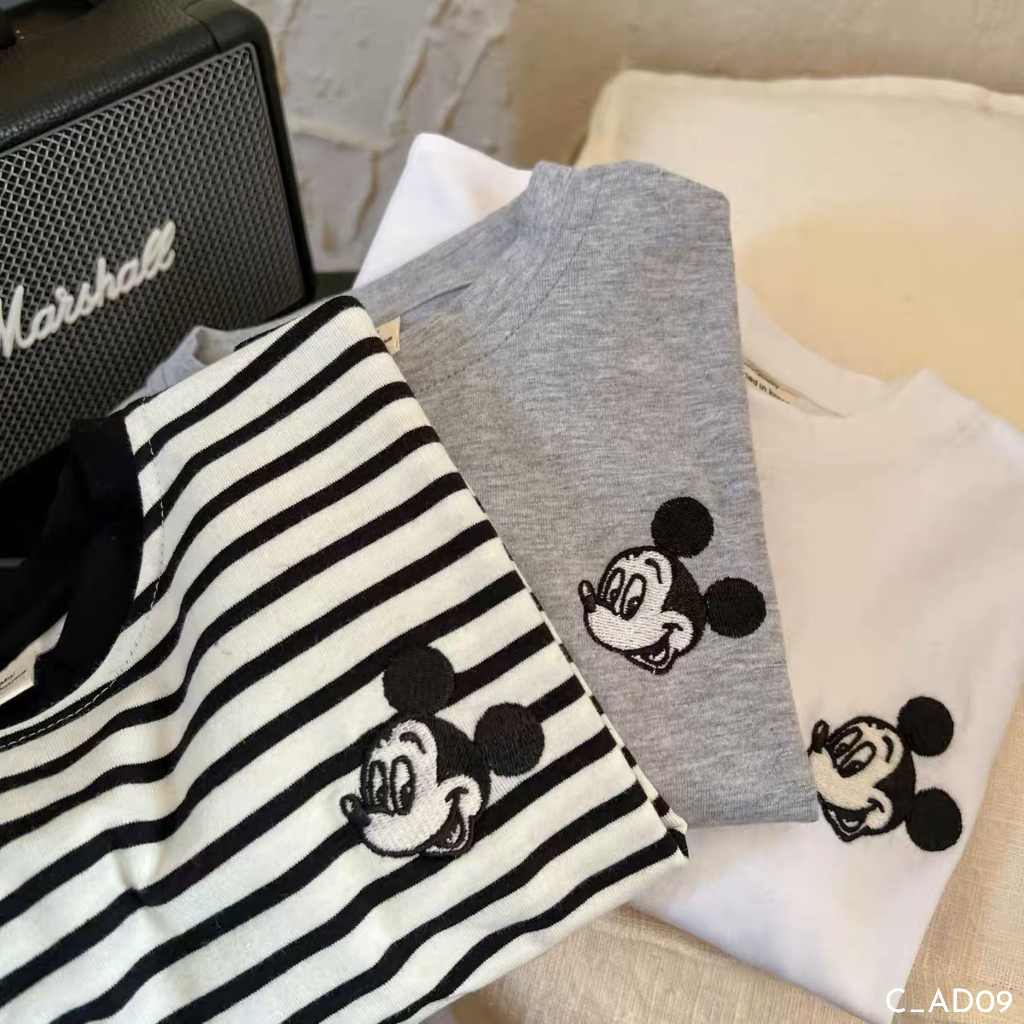 Áo dài tay cho bé trai EMBES KIDS, áo phông trẻ em 11kg - 31kg