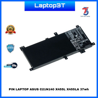 Pin Laptop Asus(ZIN)  X455L X455LA X455LF X455LJ A556U Y483L DX882L C21N140 loại tốt chính hãng bảo hành 6 tháng
