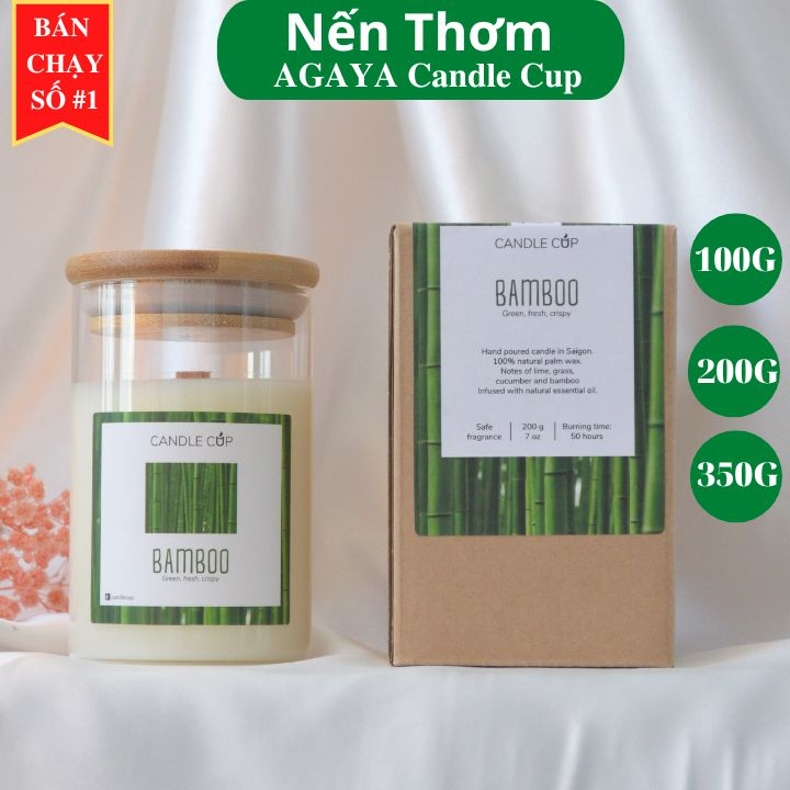 Nến Thơm tự nhiên AGAYA Candle Cup - Mùi BAMBOO
