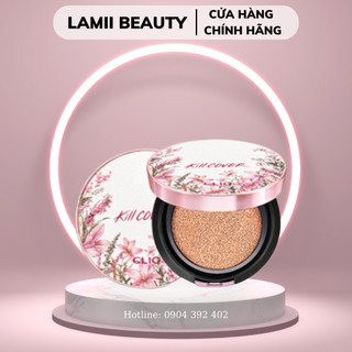 Phấn Nước CLIO Kill Cover Fixer Cushion bản limited  Floral tea garden kèm lõi
