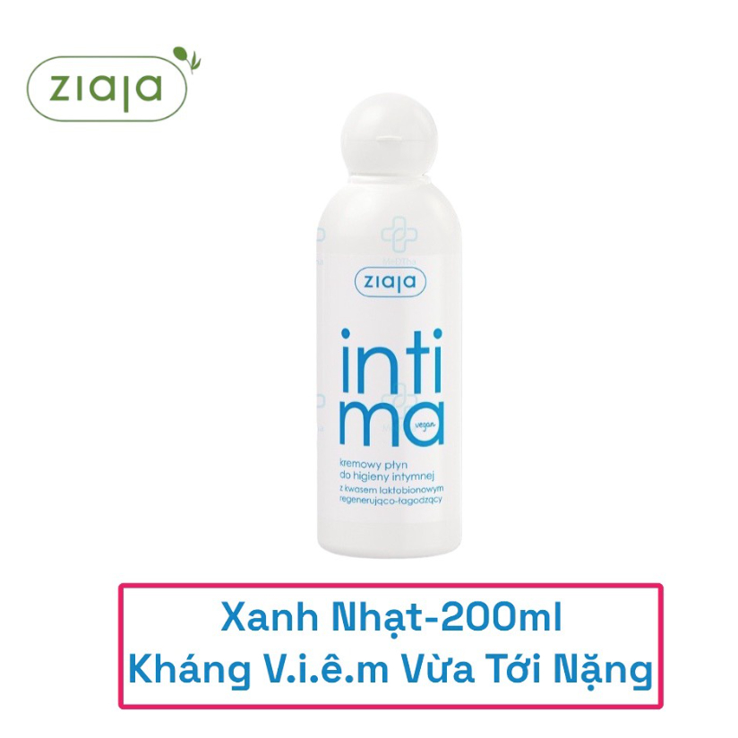 [Hàng Chuẩn] Dung Dịch Vệ Sinh Phụ Nữ Intima Ziaja mẫu mới, Giảm Viêm, khí hư,giảm khô chai 200ml