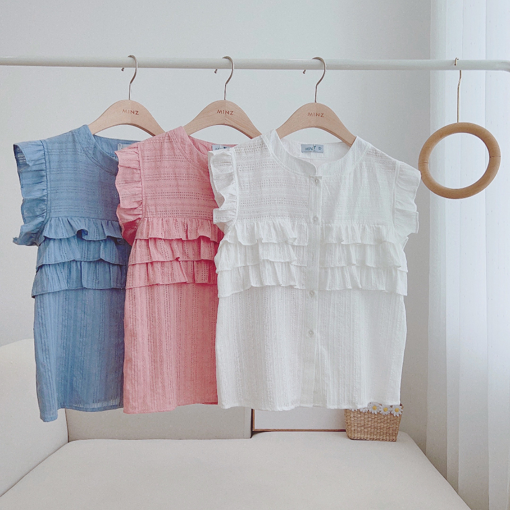Áo Sát Nách Bèo Ngực MINZ STORE Mã 2204, Thiết Kế 3 Tầng Bèo Ngực