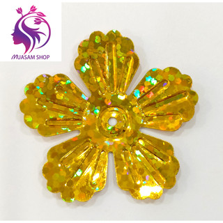 Kim sa hoa mai 3cm Đính kết trang phục, handmade