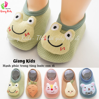 Giày cho bé tập đi 0-2 tuổi có họa tiết 3d nổi, siêu nhẹ, đáng yêu