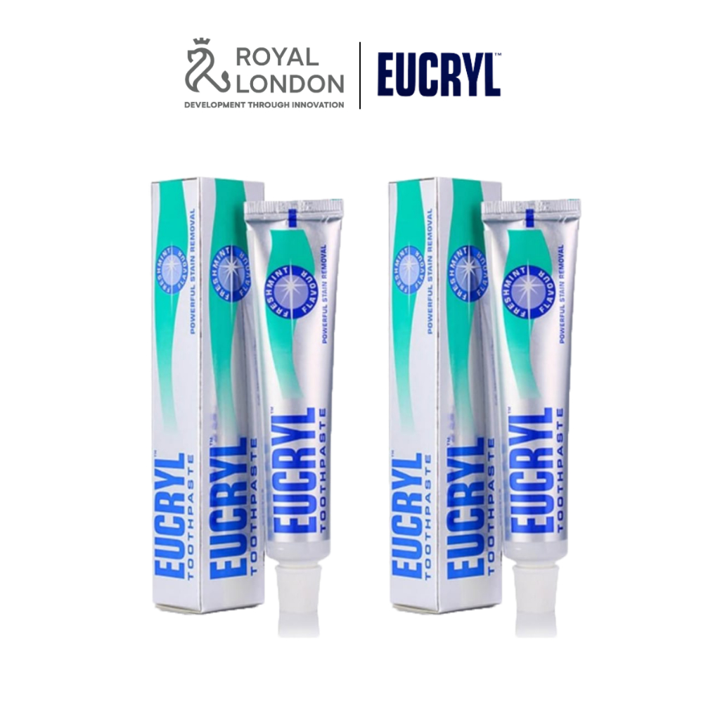 [QUÀ TẶNG KHÔNG BÁN] Kem Đánh Răng Bạc Hà Tẩy Trắng Eucryl Toothpaste 62g