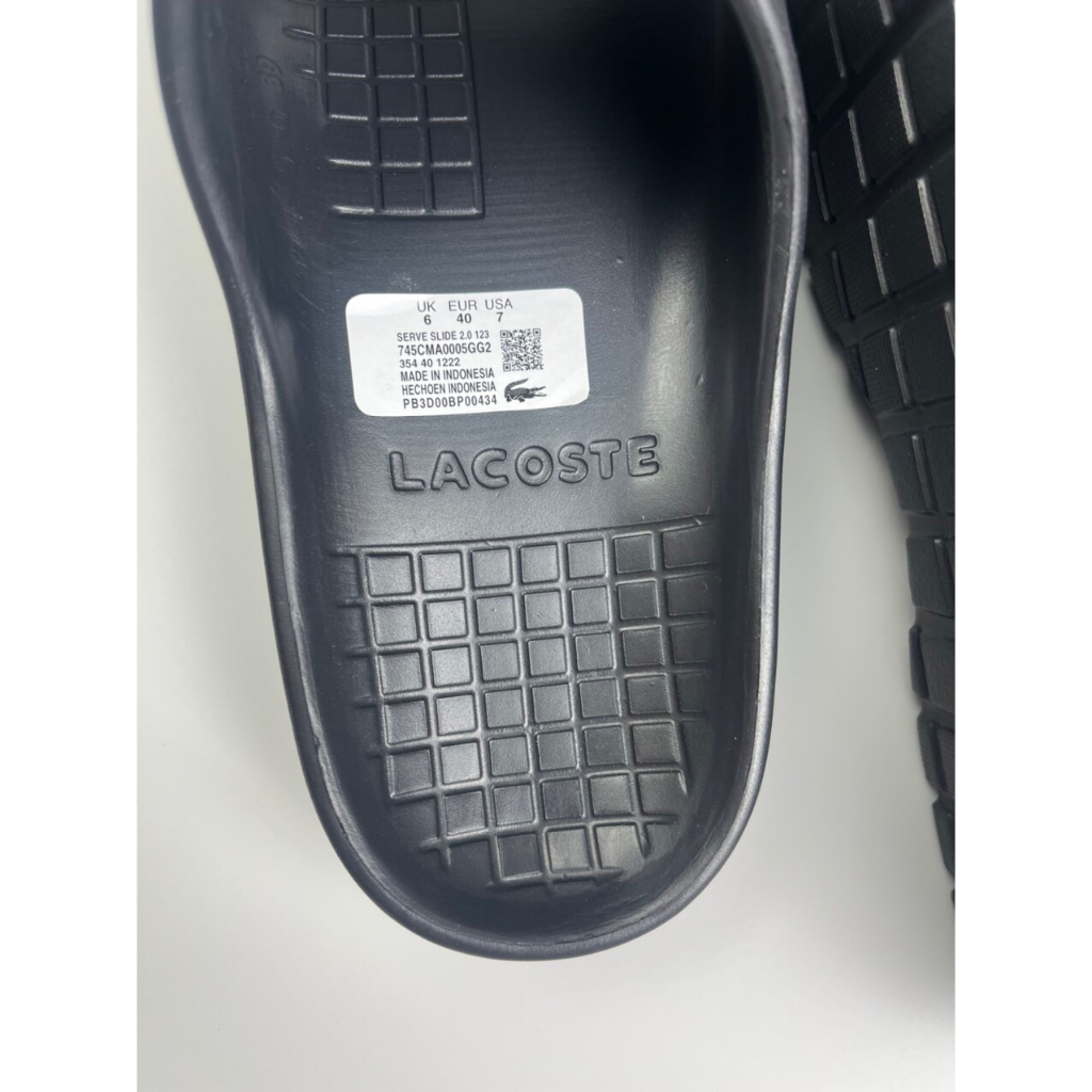 Dép đúc quai ngang nam nữ nguyên khối chống trơn trượt Lacoste.e 2023