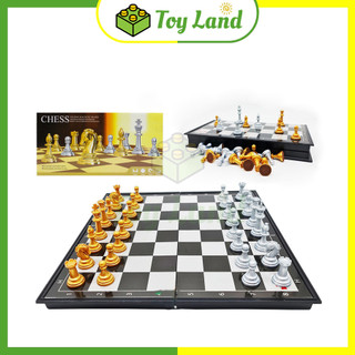   Sato  Cờ Vua Mạ Vàng Bạc Size Lớn Có Nam Châm Đồ Chơi Trẻ Em Trí Tuệ Thể Thao Boardgame Cờ Quốc Tế 