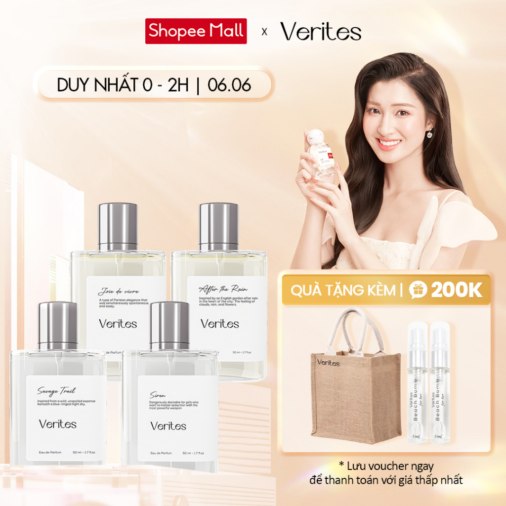 Combo 4 Nước hoa VERITES dành cho Nữ 50ml x4