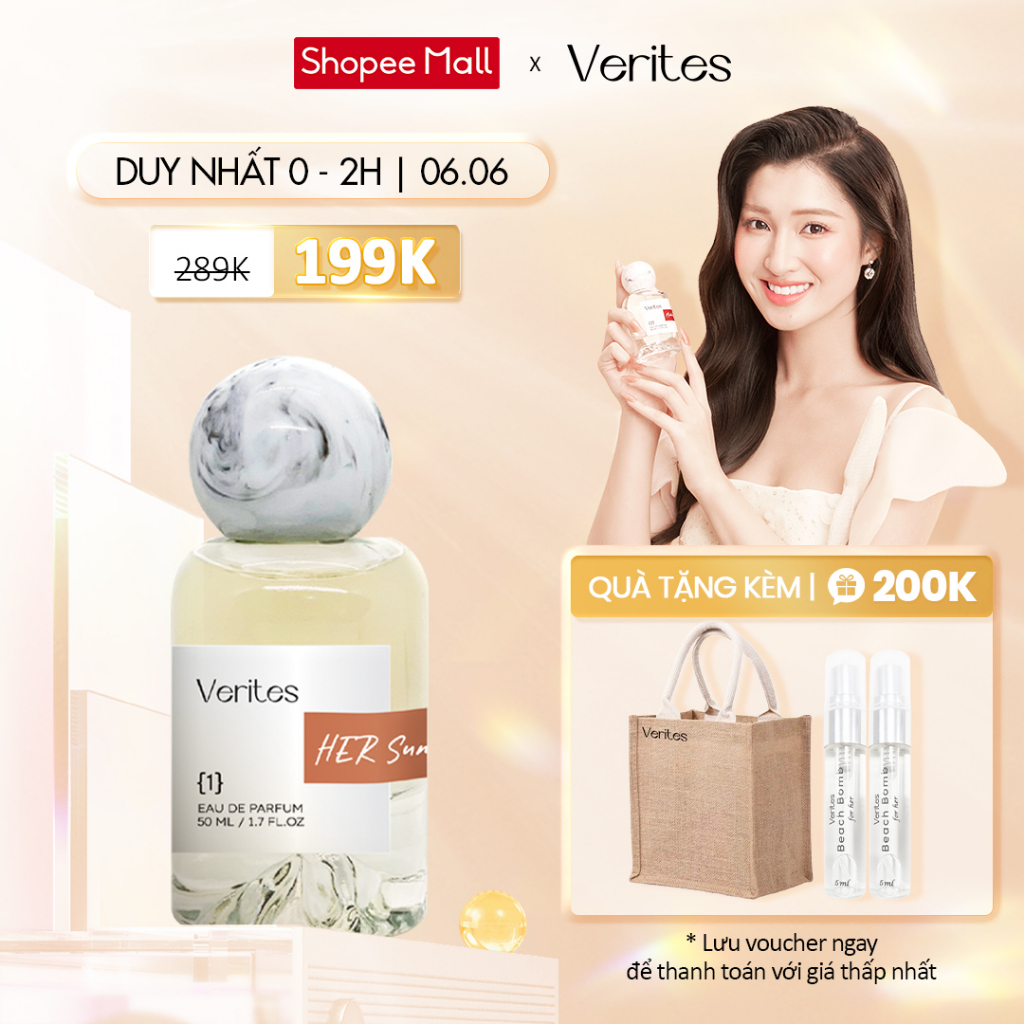 Nước Hoa Nữ Verites Her Summer Nữ tính, Dịu dàng, Cuốn hút - Inspired by Burberry 50ml