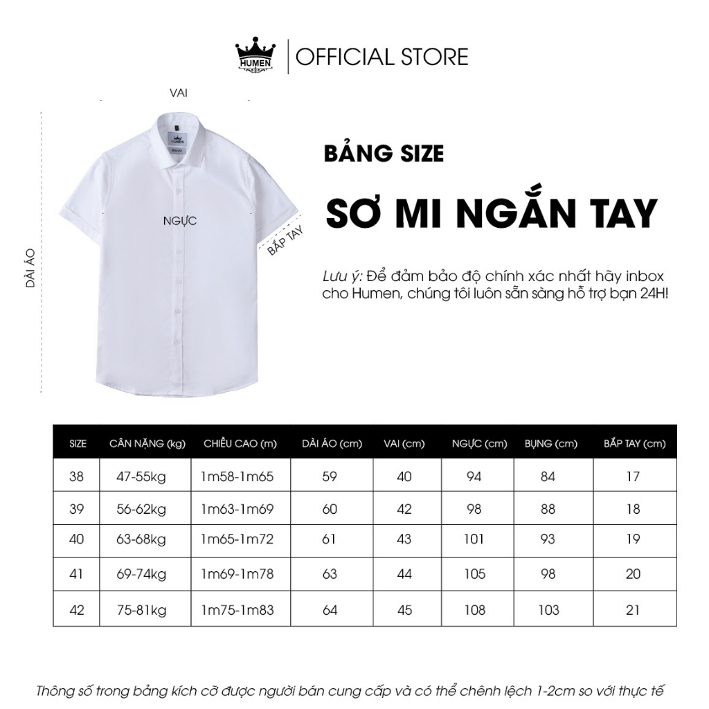 Áo sơ mi nam Humen cộc tay ngắn tay chất liệu sợi sồi mềm mại thoáng khí không nhàu chống nhăn màu xanh biển chuẩn form | BigBuy360 - bigbuy360.vn