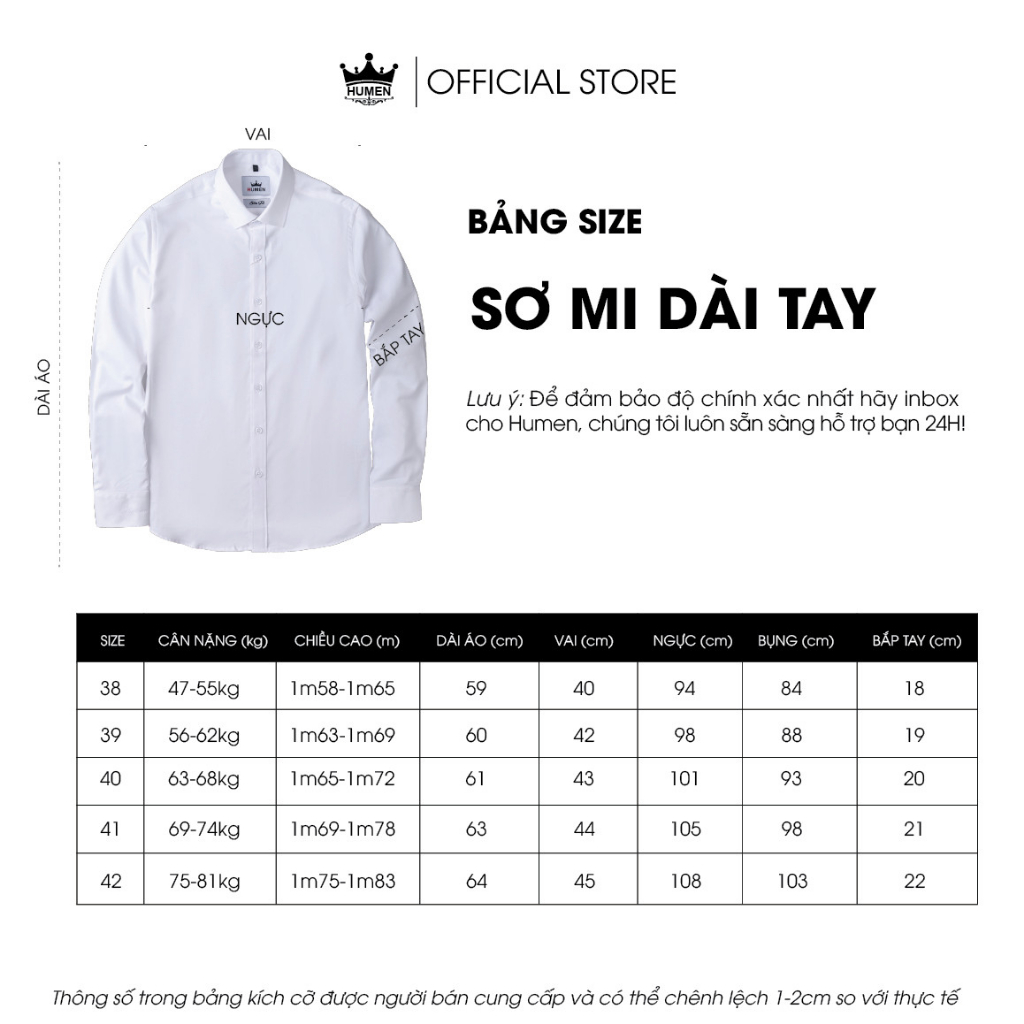 Áo sơ mi nam Humen dài tay chất liệu lụa cao cấp mềm mại thoáng khí không nhàu chống nhăn màu trắng chuẩn form slim | BigBuy360 - bigbuy360.vn
