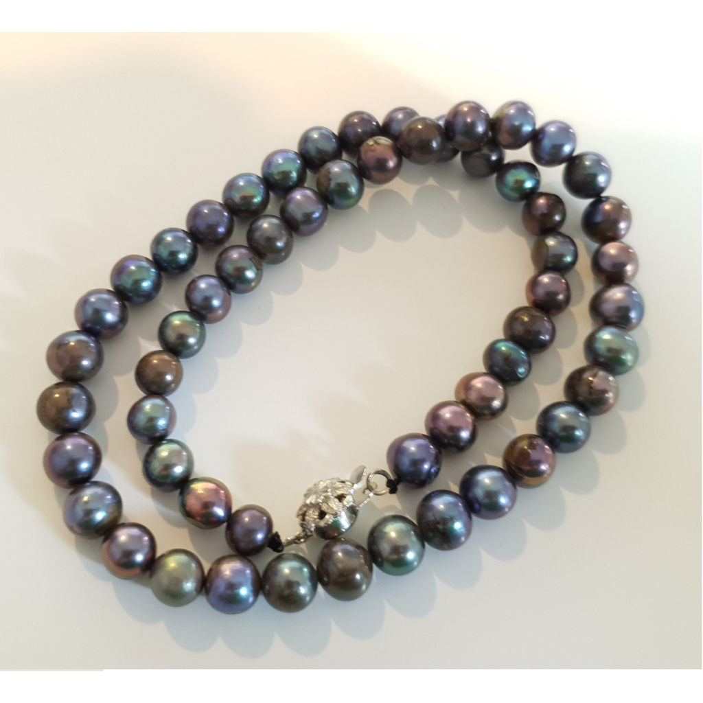 Chuỗi FreshWaterPearl, set dây hat dị Baroque, hàng si Nhật