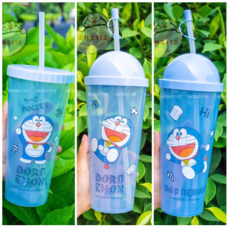 Bình nước Doraemon Doremon nhựa cứng 900ml