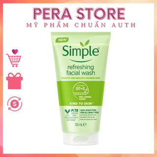 Sữa rửa mặt Simple lành tính sạch thoáng - cho da nhạy cảm 150ml
