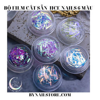 Bộ 6 sticker cutting film ice nails