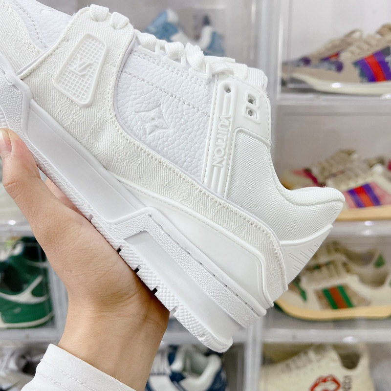 Giày Nike_Trắng LV AF1, Giày Air Force 1 LV Louis Vuitton Nam Nữ Hàng Đẹp Full Box Bill