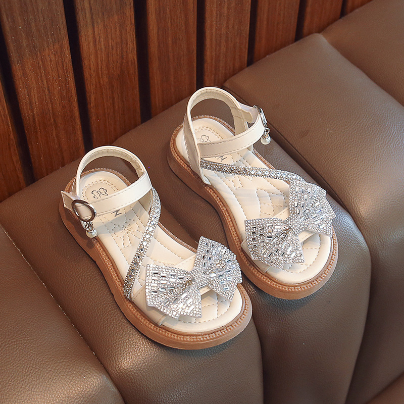 Sandal Bé Gái Công Chúa Đính Kim Cương Lấp Lánh Size 23-36