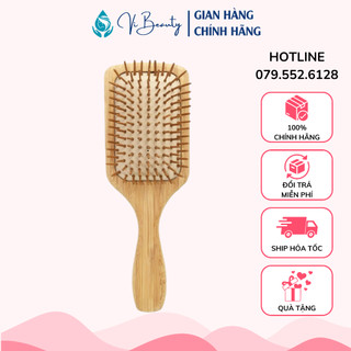Lược gỗ gỡ rối, kích thích mọc tóc, massage da đầu