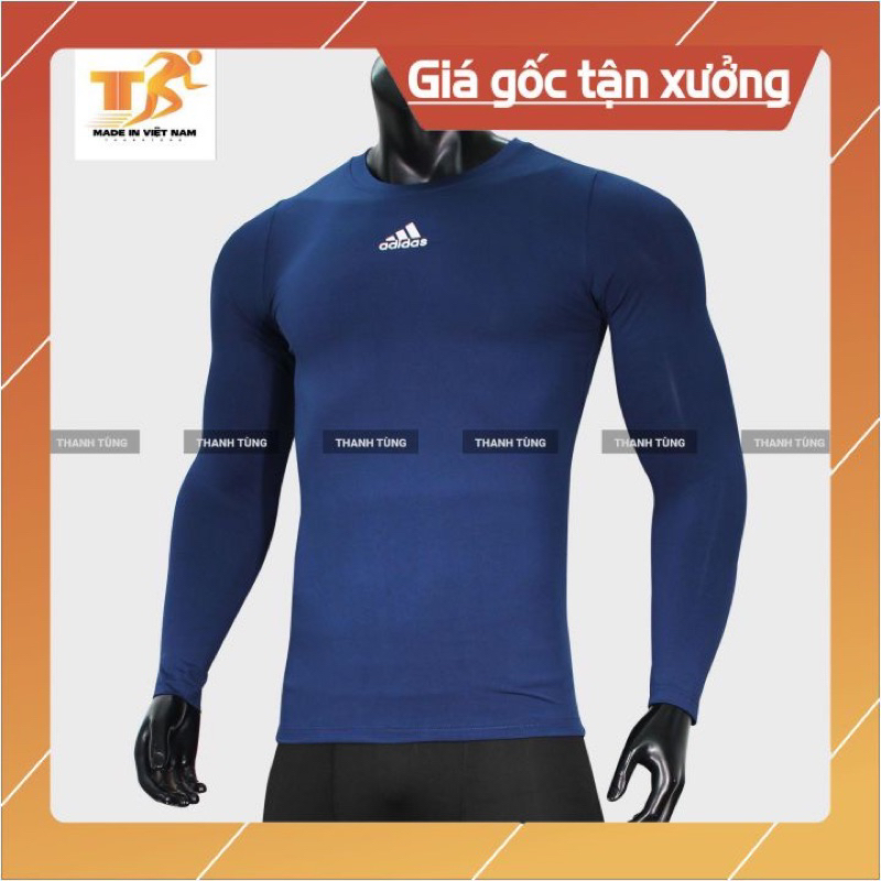 Áo Giữ Nhiệt Nam 💎𝑭𝑹𝑬𝑬𝑺𝑯𝑰𝑷💎 Áo Dài Tay Nam Body Bóng Đá Co Dãn 4 Chiều