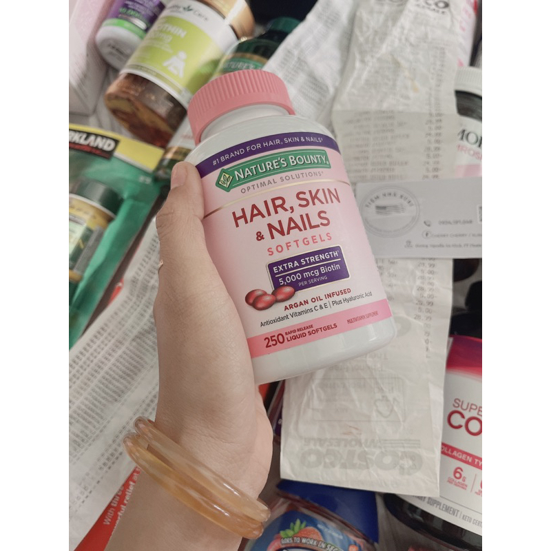 Viên Hỗ Trợ Mọc Tóc Hair Skin Nail 250 Viên Của Mỹ