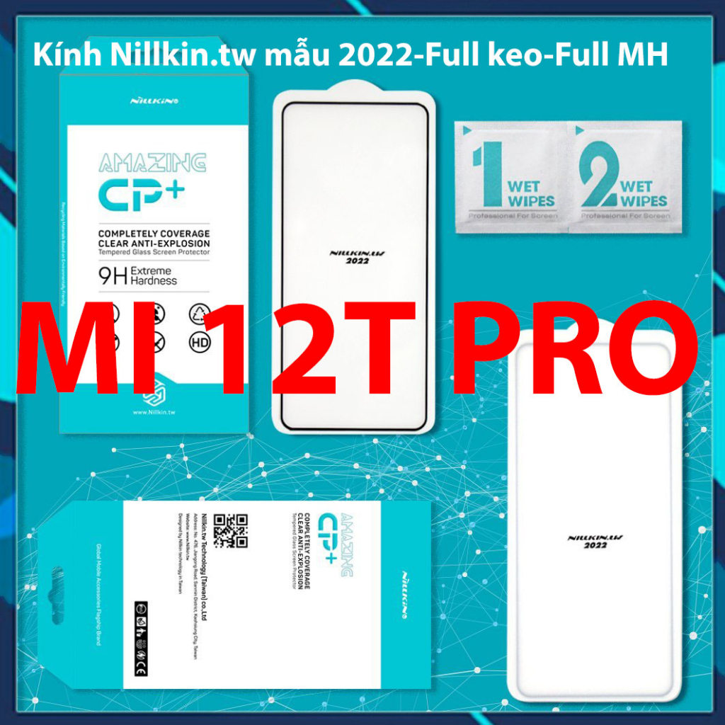 Kính cường lực Nillkin.tw mẫu 2022 cho Xiaomi Mi 10T Lite/11T/11T Pro/11 Lite/11 Lite 5G NE/11i/10S/10T/10T Pro/10 Lite