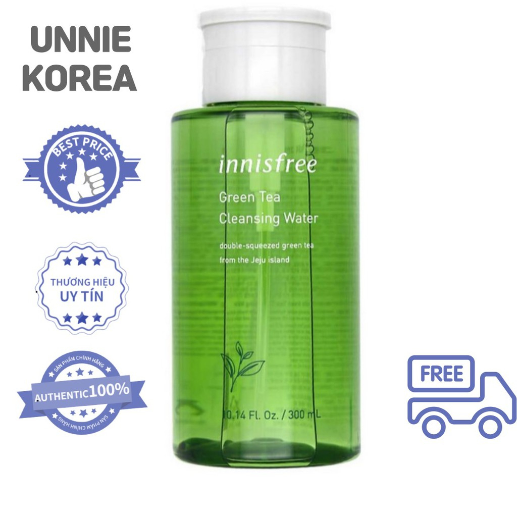 Nước tẩy trang trà xanh INNISFREE GREEN TEA CLEANSING 300ML - Teri.House
