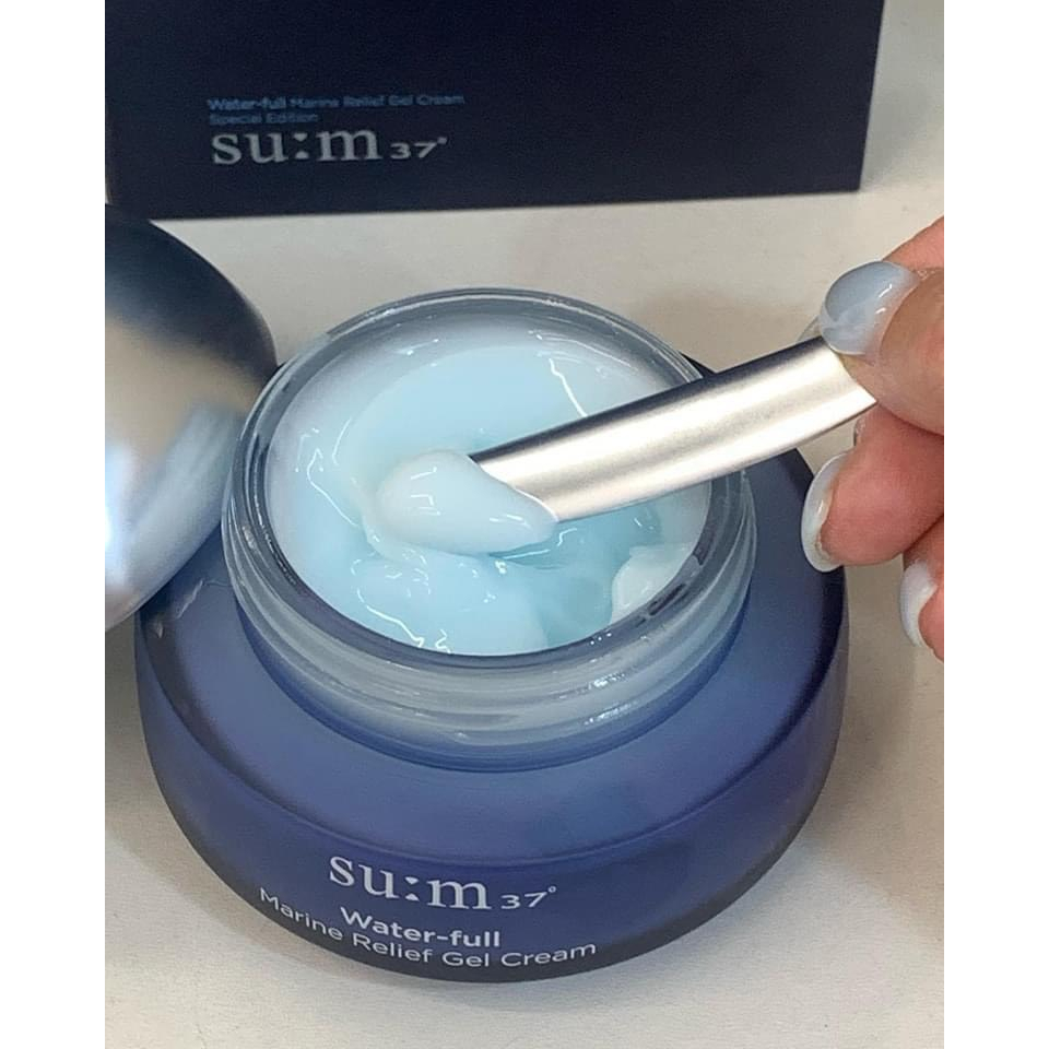 Kem dưỡng cấp nước phục hồi da sum37 Water Full Marine Relief Gel Cream Special Edition