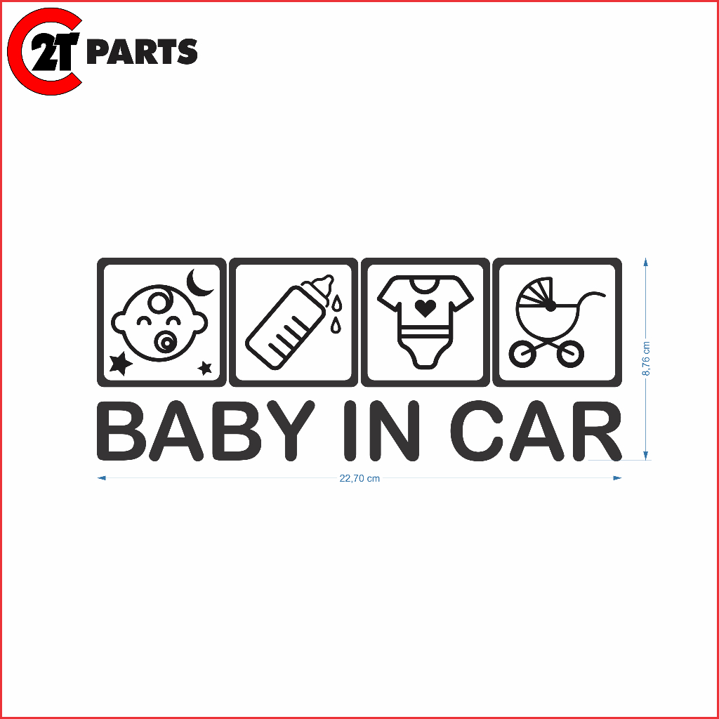 Tem Baby In Car - Kích Thước 23.0 x 9.0 cm - TE00050