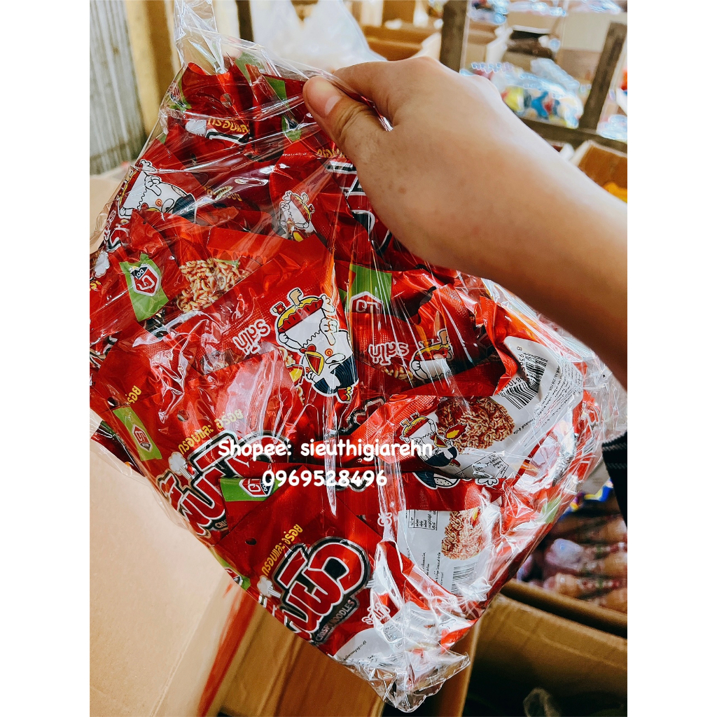 (Bịch 20 Gói) Snack Mì Tôm Viên Gà Đỏ