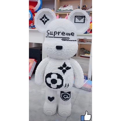 Le.go bearbrick supreme 93cm  xếp hình Đồ chơi lắp ráp mô hình nano 3D