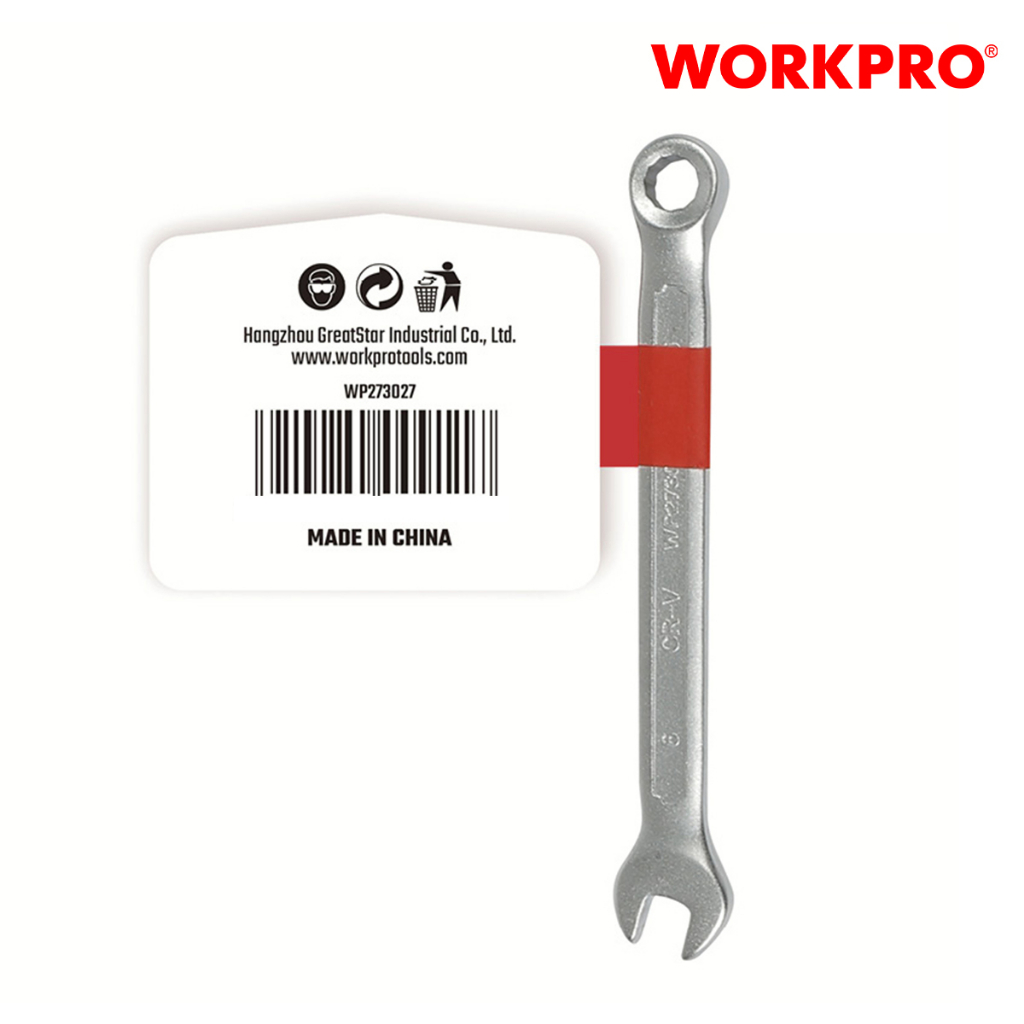 Cờ lê kết hợp 2 đầu, thép CR-V size 7mm Workpro - WP273028
