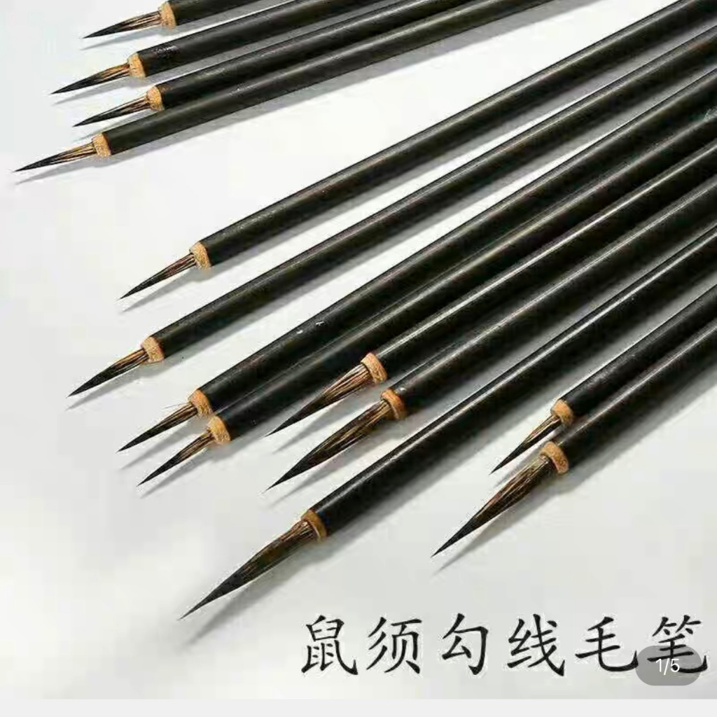 Cọ Thư Pháp vẽ màu nước, vân đá Nail