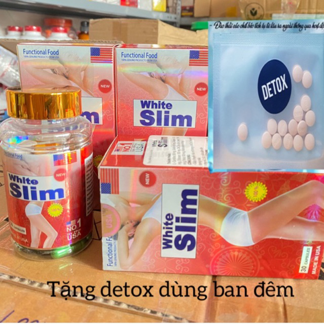 VIÊN UỐNG GIẢM CÂN WHITE SLIM GIÚP BẠN GIẢM 4-8kg AN TOÀN TỪ MỸ