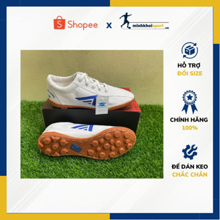Giày Bóng Đá Chính Hãng Thăng Long Thashoco, Giày Bata Nam Nữ Vải Màu Trắng Đinh Trụ Khâu Toàn Bộ Đế