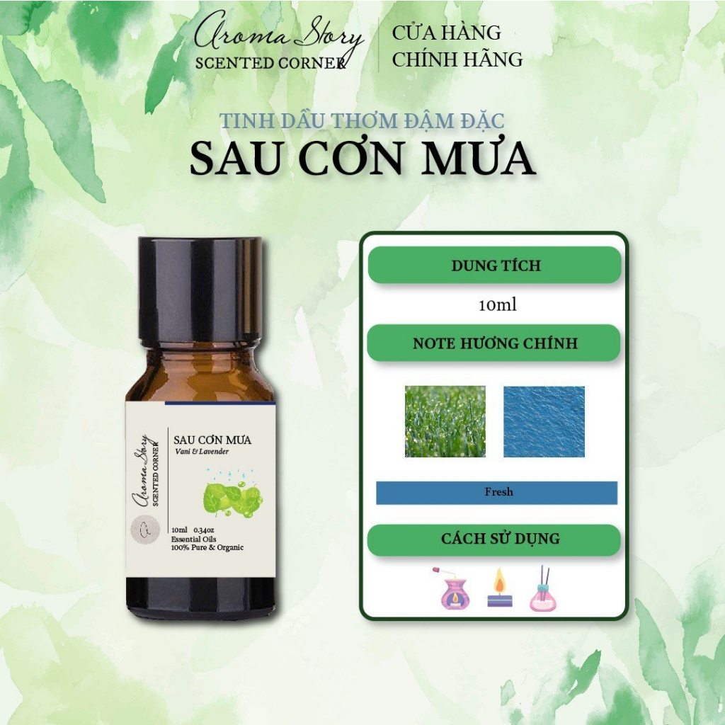 Tinh Dầu Hợp Hương Thiên Nhiên Các Loài Hoa, Quả, Thảo, Mộc Aroma Story Dùng Để Xông Phòng Khử Mùi, Làm Nến Thơm