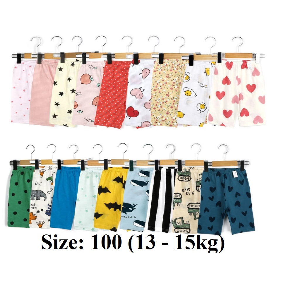 Size 100-Quần lửng cotton giấy ☘ Form ôm nên tăng 1-2 size ☘