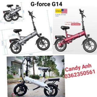 Xe đạp điện GForce G14 thiết kế gấp gọn, truyền động trục