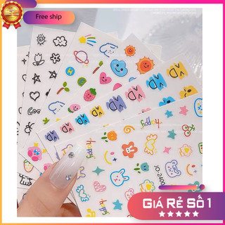 Sticker nail dán móng hoạ tiết dễ thương