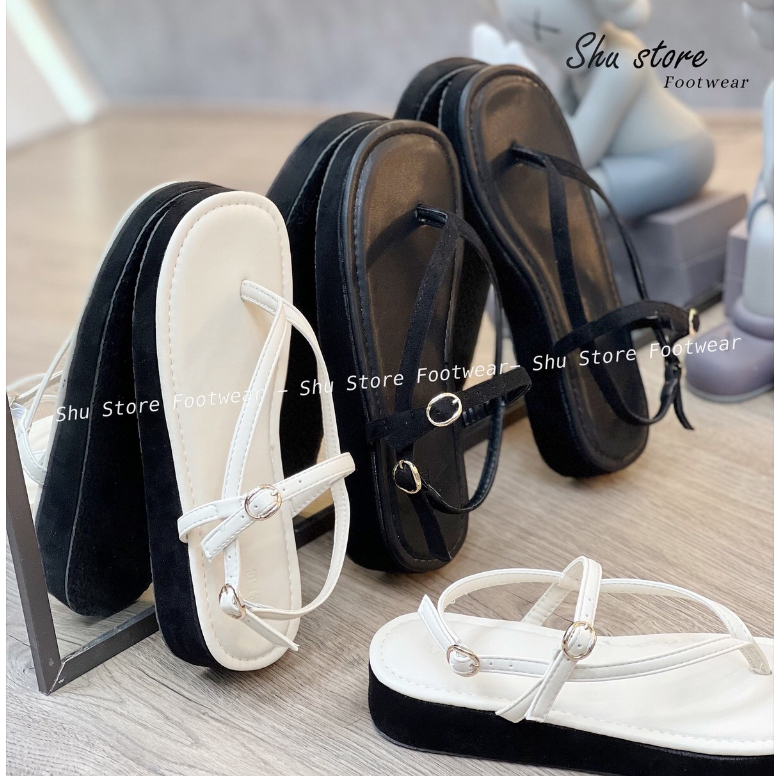 Shu Store | Sandal kẹp ngón khóa gài cao 3cm năng động xinh xắn cho nàng