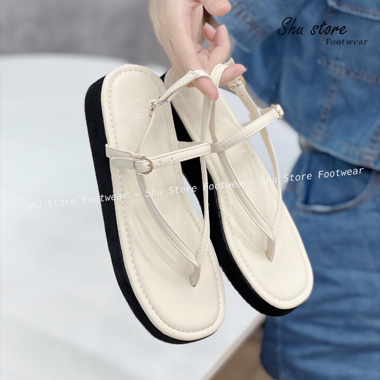 Shu Store | Sandal kẹp ngón khóa gài cao 3cm năng động xinh xắn cho nàng