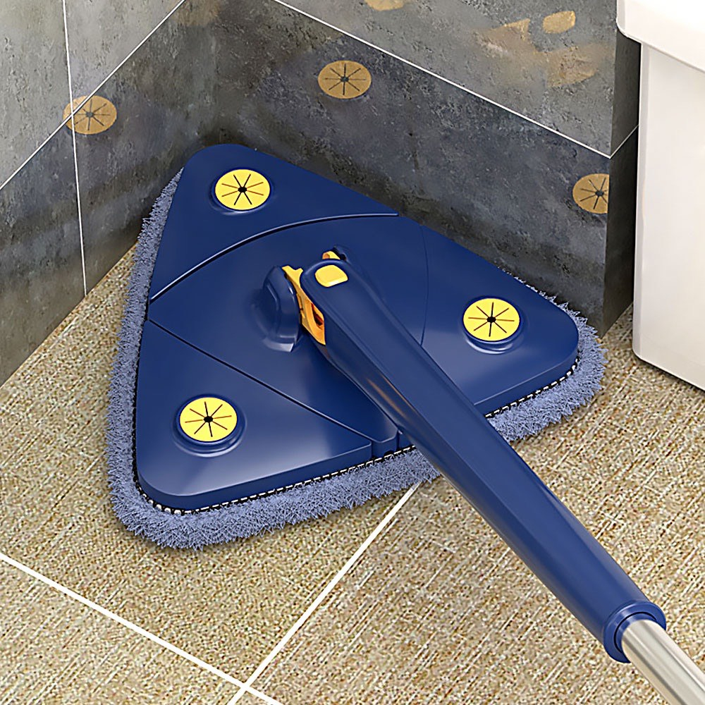 Cây Lau Nhà , Chổi Lau Sàn Trần Nhà, Tường Kính Hình Tam Giác Đa Năng Tự Vắt Thông Minh Xoay 360 Độ