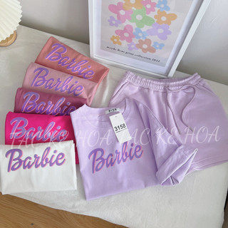 [ÁO THUN FORM RỘNG ] CHỮ BARBIE CHẤT COTON [TAC KE HOA]