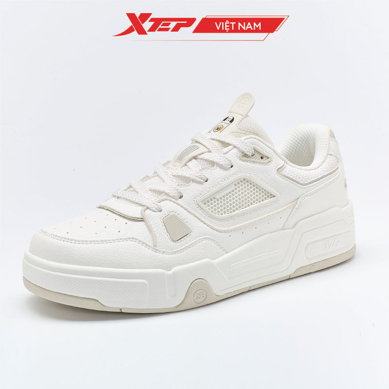 Giày sneaker nam Xtep chính hãng, đế giày thoáng cao tôn dáng khi phối đồ, chất liệu lưới thoáng khí 877219310006