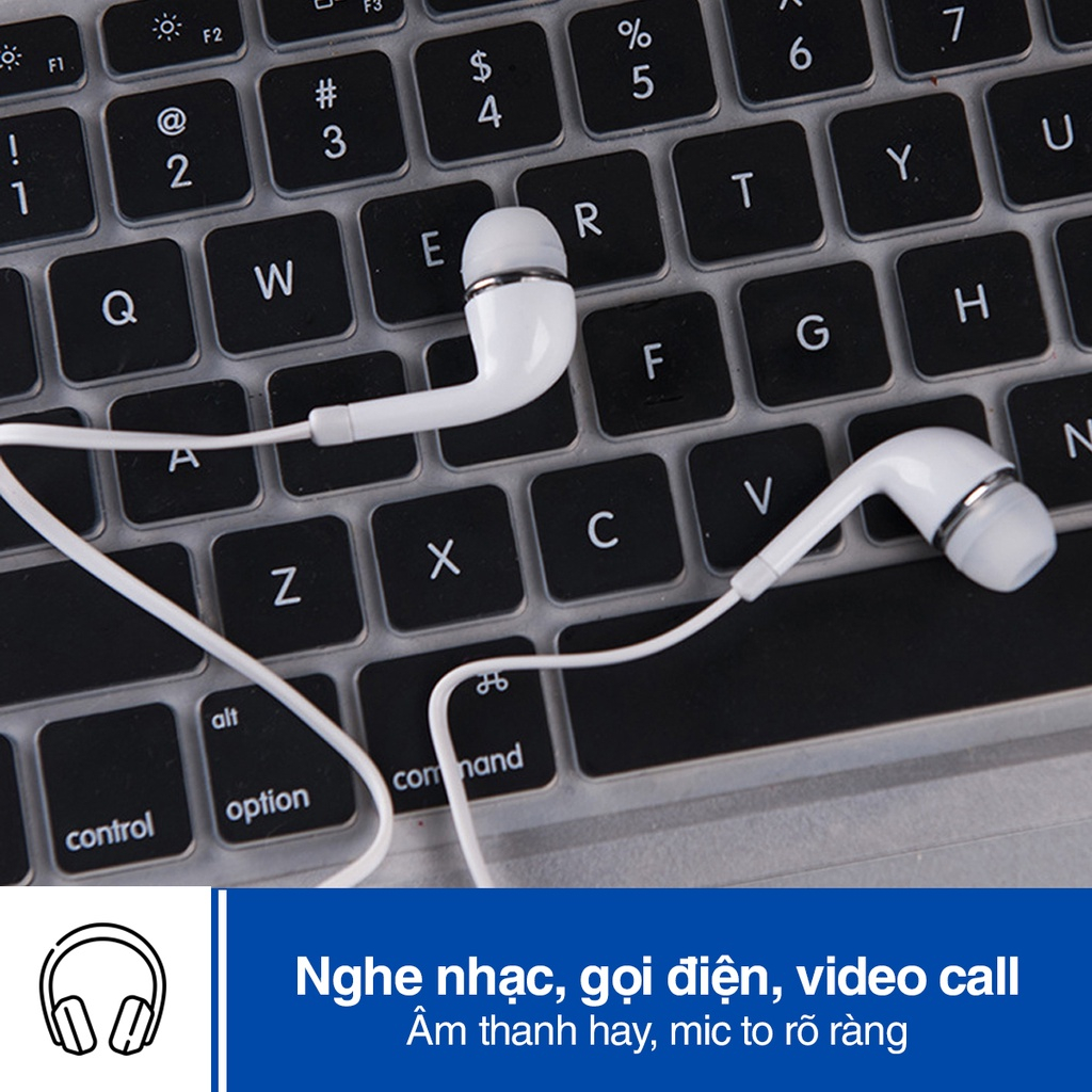 Tai nghe Samsung S3 Có Dây Jack 3.5mm có dây gaming có mic chống ồn nhét tai giá rẻ chính hãng NAKA